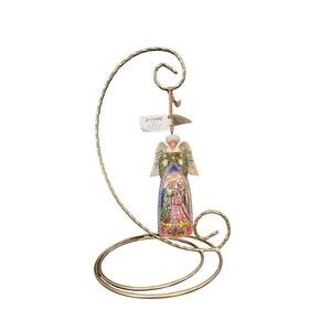Jim Shore 2007 Christmas Nativity Hanging Ornament Winter Angel With Hanger